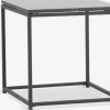 Hot OLDHUSEMesa auxiliar OLDHUSE A45xL45xA45 negro Mesas De Jardín|Muebles De Jardín