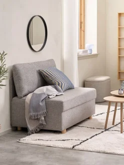 Best OLSTRUPSofá cama OLSTRUP 1,5 plazas tela gris Sofás Cama|Sofás Cama