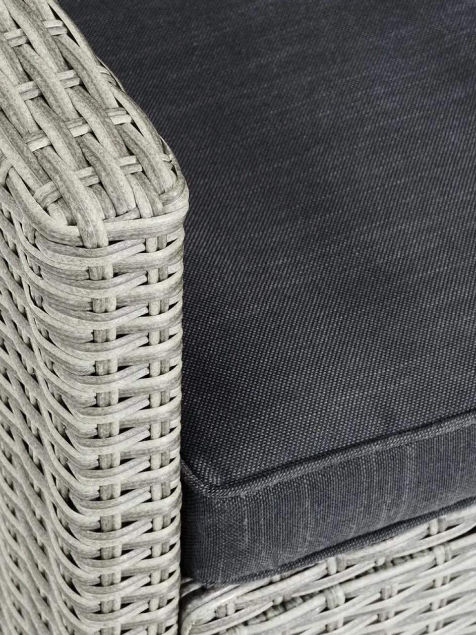 Sale ONDRUPSofá de exterior con chaise longue ONDRUP 3 plazas gris Muebles De Jardín