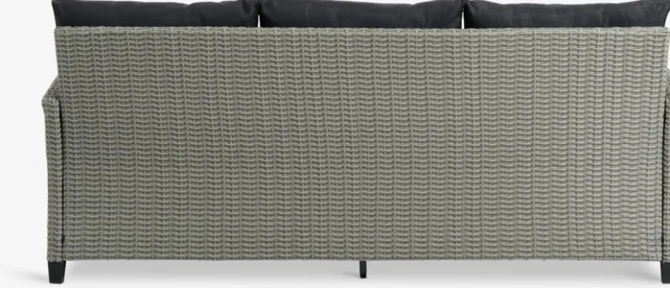 Sale ONDRUPSofá de exterior con chaise longue ONDRUP 3 plazas gris Muebles De Jardín