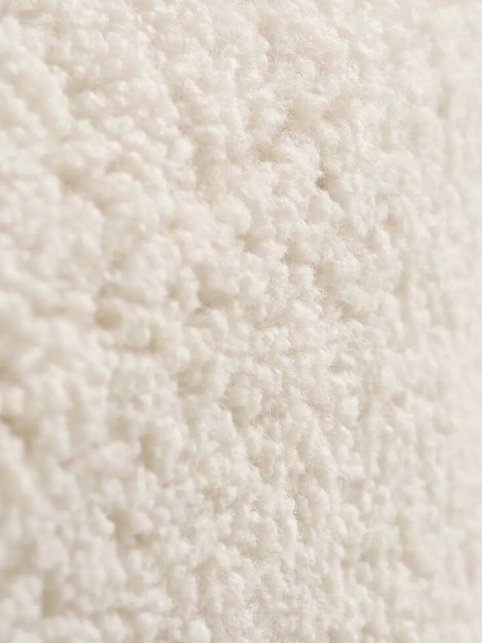 Outlet OREBOPuf OREBO 84x45 felpa blanco crudo Pufs|Pufs