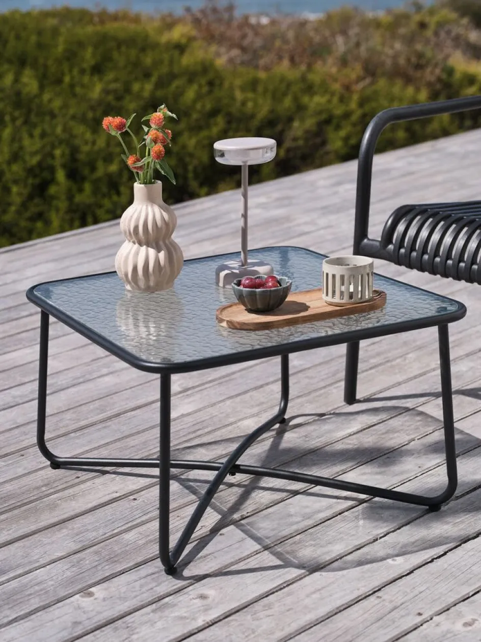 Sale ORTENMesa auxiliar ORTEN A60xL60xA35 negro Mesas De Jardín|Muebles De Jardín