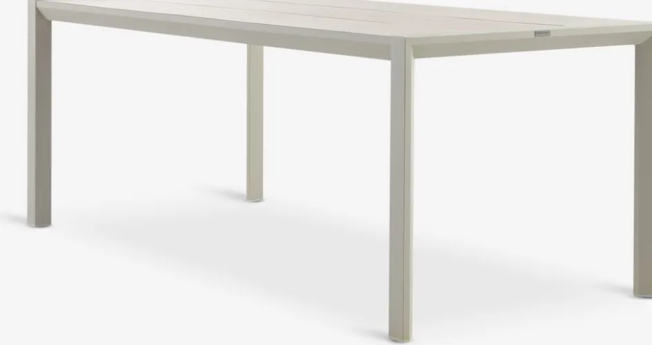 Discount OTTERUPMesa de jardín OTTERUP A90xL207 beis Mesas De Jardín