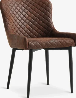 PEBRINGESilla de comedor PEBRINGE marrón envejecido/negro Sillas De Comedor