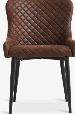PEBRINGESilla de comedor PEBRINGE marrón envejecido/negro Sillas De Comedor