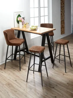 Online PEBRINGETaburete de bar PEBRINGE con respaldo tela /negro Taburetes Y Mesas De Bar|Taburetes Y Mesas De Bar