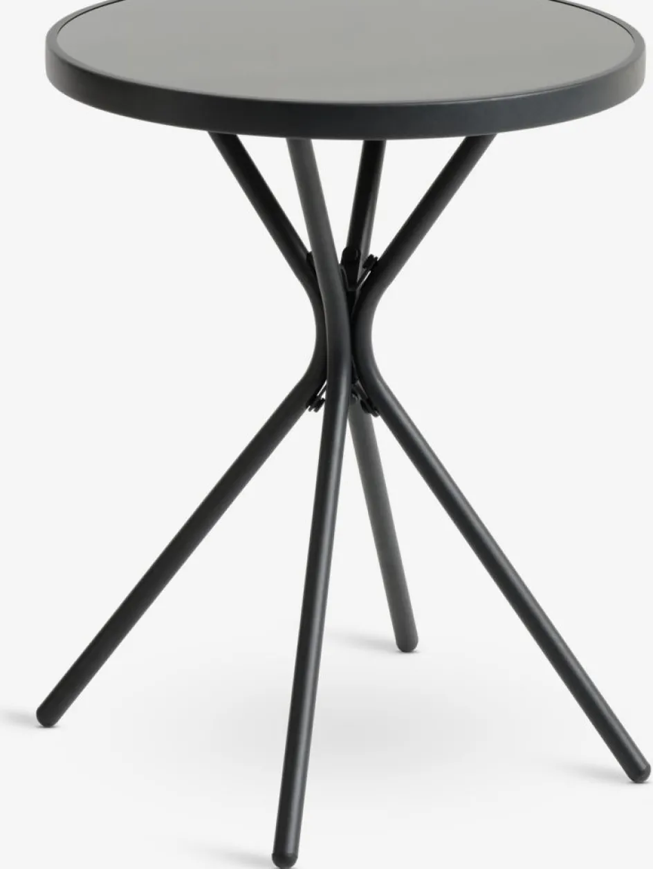 Online RADSTRUP + NABBENMesa RADSTRUP Ø60 negro + 2 sillas NABBEN Conjuntos Mesa Y Sillas De Jardín
