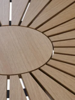 Sale RANGSTRUP + ORKANGERMesa RANGSTRUP Ø110 + 4 sillas ORKANGER natural Conjuntos Mesa Y Sillas De Jardín