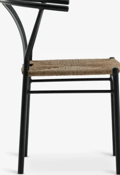 RANGSTRUP + TAGMARKMesa RANGSTRUP Ø130 natural/negro + 4 sillas TAGMARK Conjuntos Mesa Y Sillas De Jardín