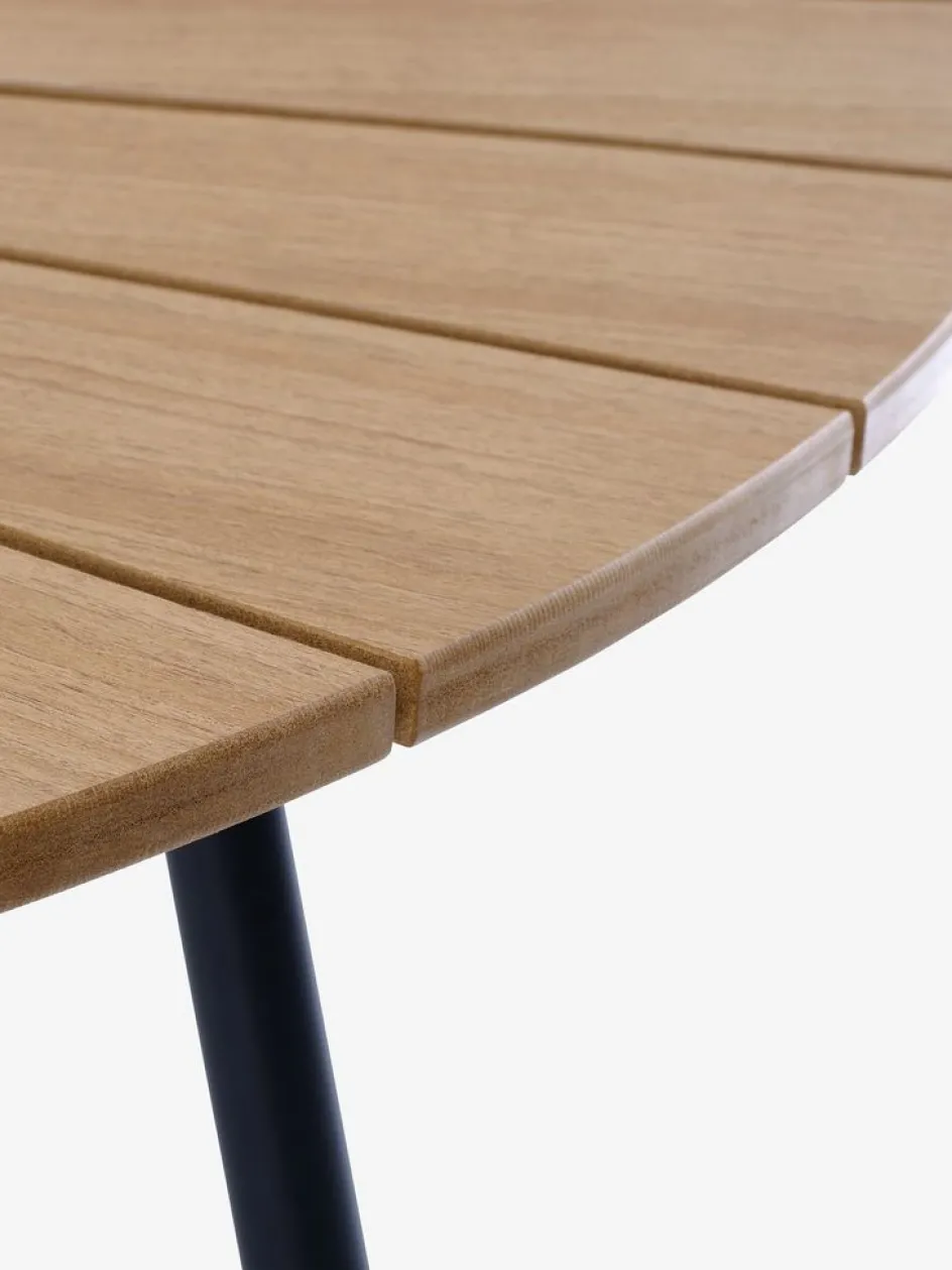RANGSTRUP + TAGMARKMesa RANGSTRUP Ø130 natural/negro + 4 sillas TAGMARK Conjuntos Mesa Y Sillas De Jardín
