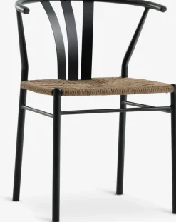 RANGSTRUP + TAGMARKMesa RANGSTRUP Ø110 natural/negro + 4 sillas TAGMARK Conjuntos Mesa Y Sillas De Jardín