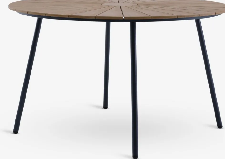 Sale RANGSTRUP + TUERNEMesa RANGSTRUP Ø130 + 4 sillas TUERNE natural Conjuntos Mesa Y Sillas De Jardín