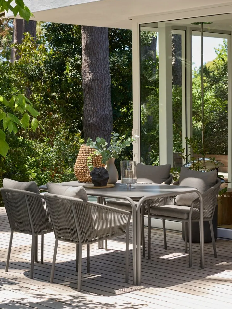 Outlet RAUMA + GILJAMesa RAUMA L140 + 4 sillas GILJA arena oscuro Conjuntos Mesa Y Sillas De Jardín