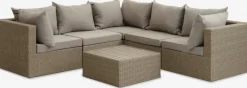 Sale RAVNDRUPConjunto muebles jardín RAVNDRUP 5 plazas natural Conjuntos Mesa Y Sillas De Jardín|Muebles De Jardín