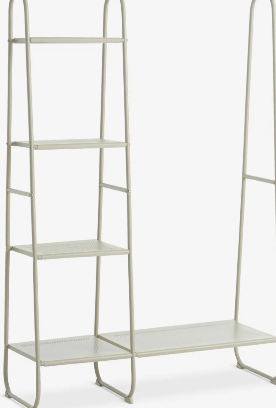 Outlet RAVNKILDEMueble recibidor RAVNKILDE 4 estantes arena claro Percheros Con Zapatero|Percheros Con Zapatero