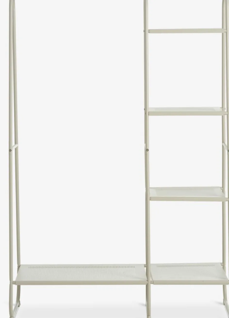 Outlet RAVNKILDEMueble recibidor RAVNKILDE 4 estantes arena claro Percheros Con Zapatero|Percheros Con Zapatero