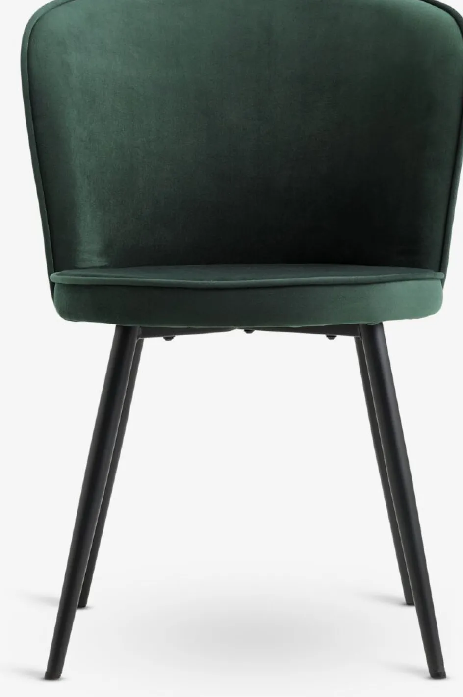 Outlet RISSKOVSilla de comedor RISSKOV terciopelo /negro Sillas De Comedor
