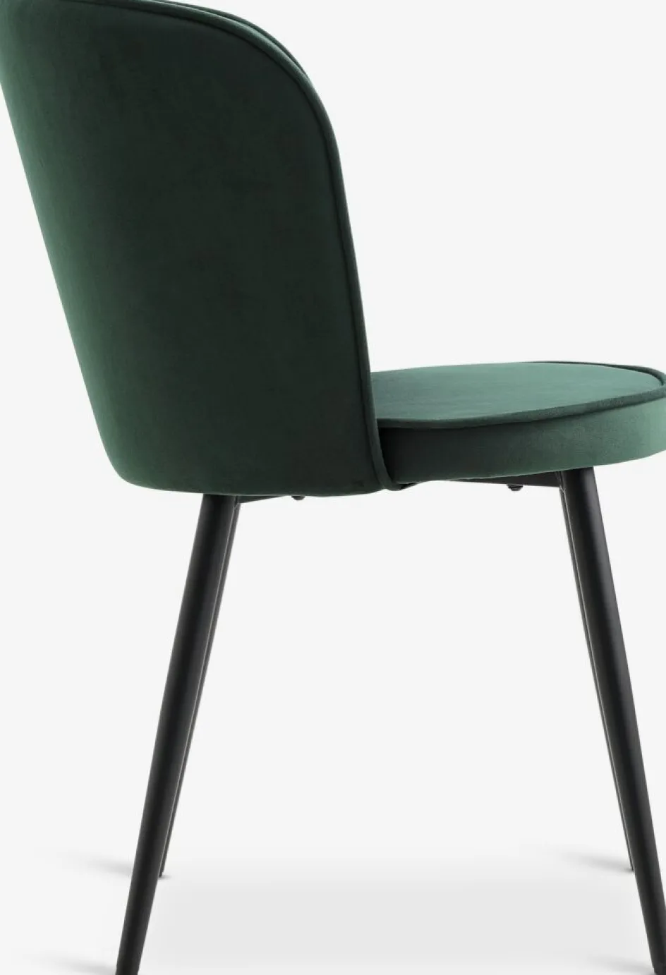 Outlet RISSKOVSilla de comedor RISSKOV terciopelo /negro Sillas De Comedor