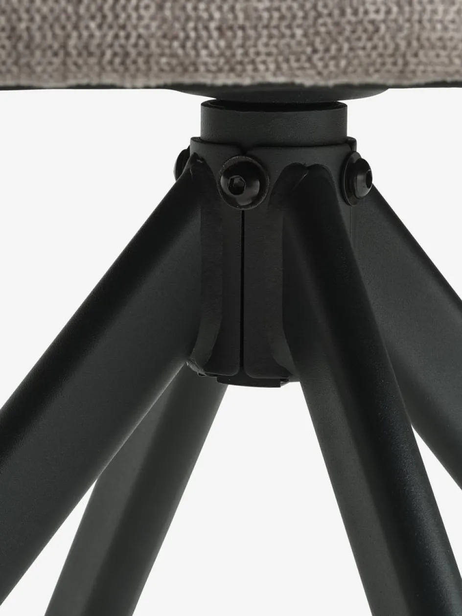 Clearance ROSTRUPSilla de comedor ROSTRUP giratoria tela /negro Sillas De Comedor