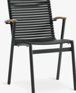 Online SADBJERGSilla apilable SADBJERG negro Sillas De Jardín