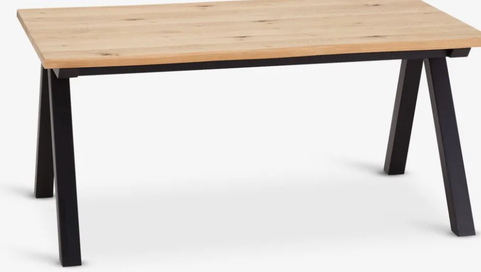 Best SANDBYMesa de comedor SANDBY 100x160 roble natural/negro Mesas De Comedor