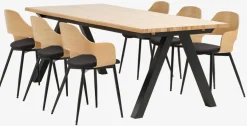 Hot SANDBYMesa de comedor SANDBY 100x210 roble natural/negro Mesas De Comedor