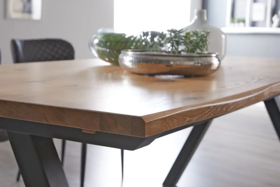 Hot SANDBYMesa de comedor SANDBY 100x210 roble natural/negro Mesas De Comedor