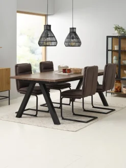 Best SANDBYMesa de comedor SANDBY 100x210 roble oscuro Mesas De Comedor