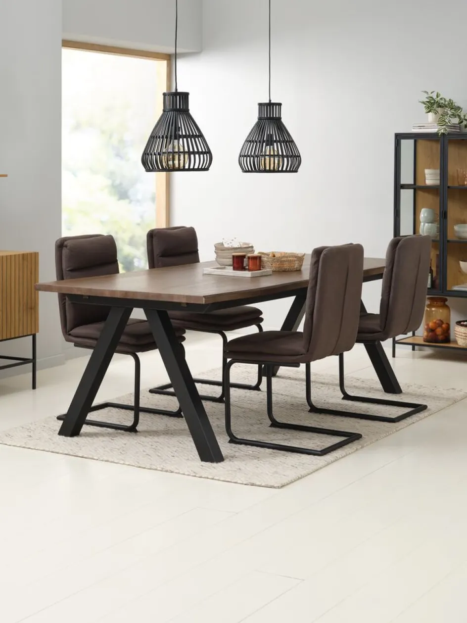 Best SANDBYMesa de comedor SANDBY 100x210 roble oscuro Mesas De Comedor