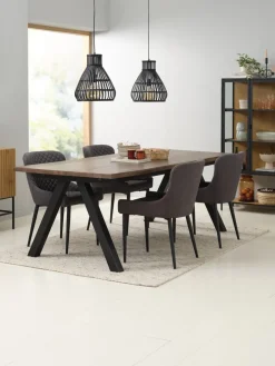 Best SANDBYMesa de comedor SANDBY 100x210 roble oscuro Mesas De Comedor
