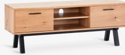Discount SANDBYMueble TV SANDBY 2 puertas roble natural/negro Muebles De TV