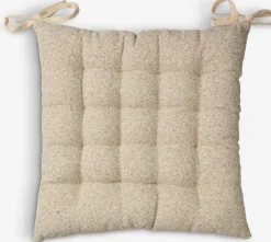 Clearance SANDFAKSCojín de asiento SANDFAKS 40x40x5 beis Cojines De Asiento