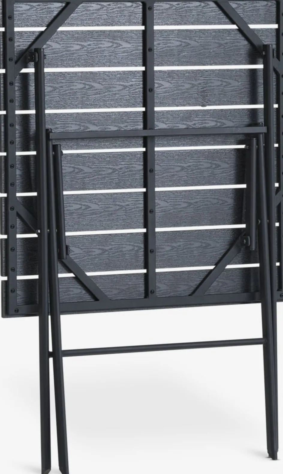 Discount SANDVIKA + AIDTMesa SANDVIKA L65 + 2 sillas AIDT negro Conjuntos Mesa Y Sillas De Jardín