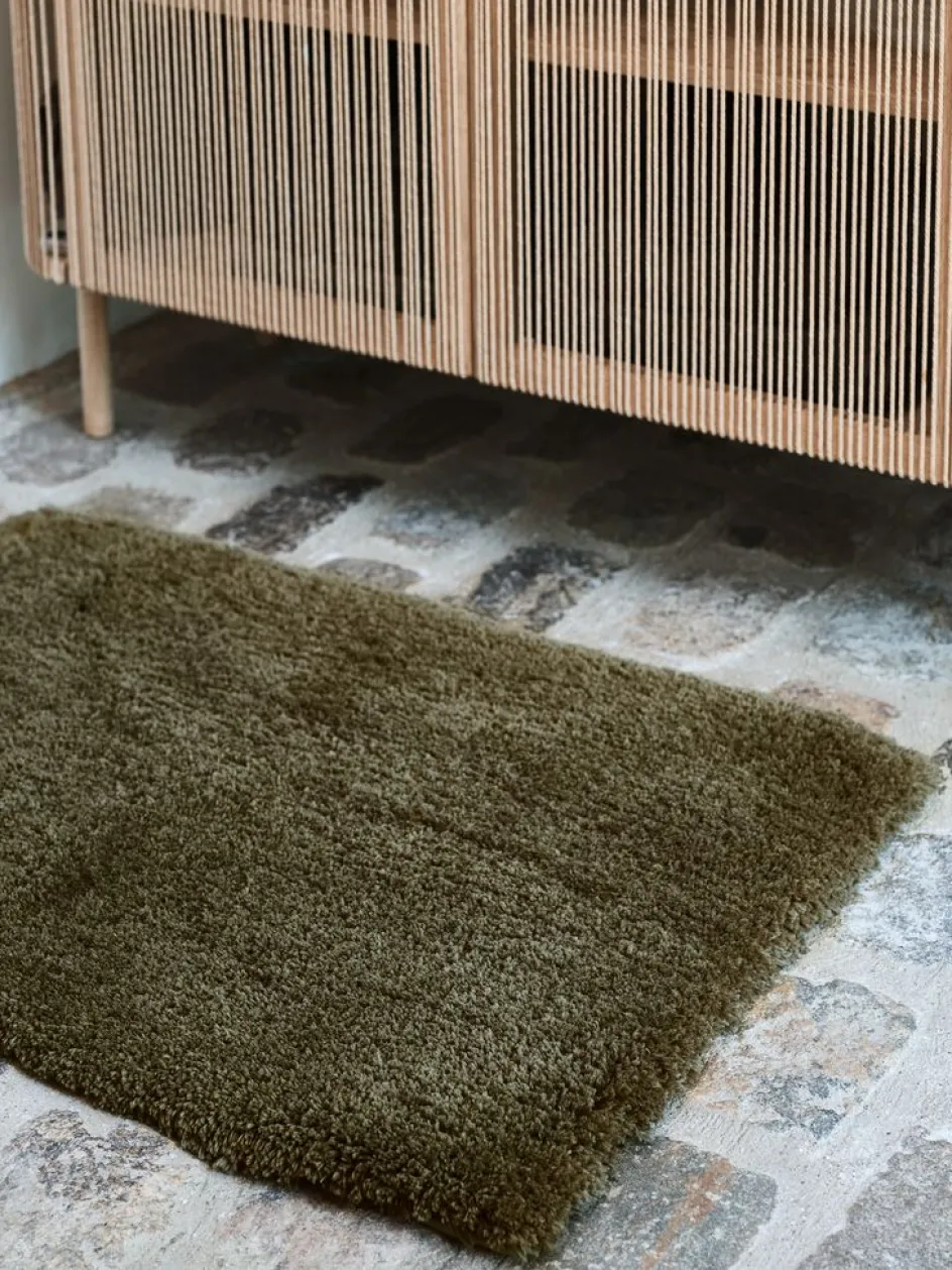 Online SANDVIKENGOLDAlfombrilla de baño SANDVIKEN 60x90cm oliva microfibra Alfombras De Baño