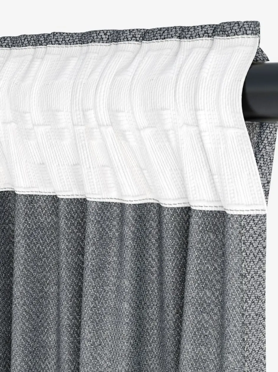 Discount SAVALENCortina SAVALEN 1x140x245 chenilla gris Cortinas Gruesas