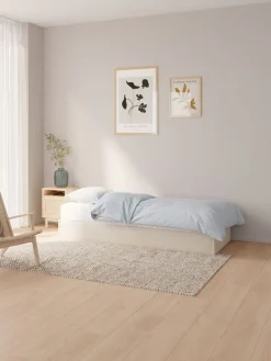 Clearance SEDENCanapé SEDEN 90x190 apertura lateral tela beis Camas Con Almacenaje|90 X 190 Cm