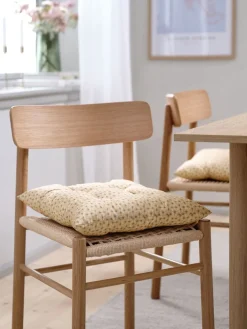 Outlet SELJECojín de asiento SELJE 40x40x8 marrón claro/turquesa Cojines De Asiento