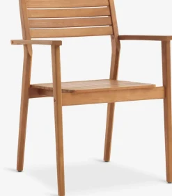 Clearance SIRDAL + HAMRAMesa SIRDAL L211 + 4 sillas HAMRA madera dura Conjuntos Mesa Y Sillas De Jardín