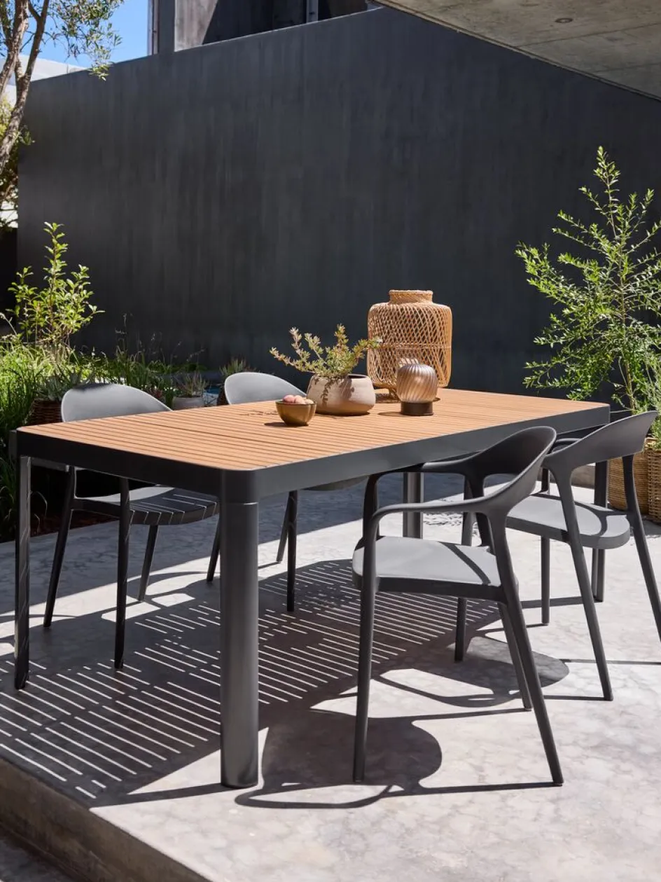 SIRDAL + NANNESTADMesa SIRDAL L211 madera dura + 4 sillas NANNESTAD Conjuntos Mesa Y Sillas De Jardín