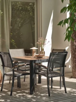Hot SIRDALMesa de jardín SIRDAL A91xL91 madera dura Mesas De Jardín