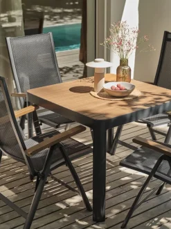 Hot SIRDALMesa de jardín SIRDAL A91xL91 madera dura Mesas De Jardín