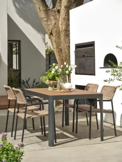 Online SIRDALMesa de jardín SIRDAL A91xL149 madera dura Mesas De Jardín