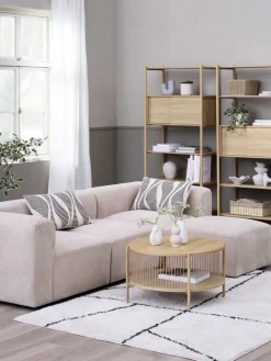 Sale SKEJBYMódulo de sofá SKEJBY chaise longue/puf tela beis 2 Plazas|3 Plazas