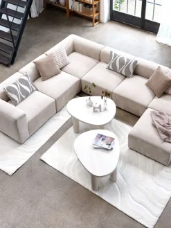 Sale SKEJBYMódulo de sofá SKEJBY chaise longue/puf tela beis 2 Plazas|3 Plazas