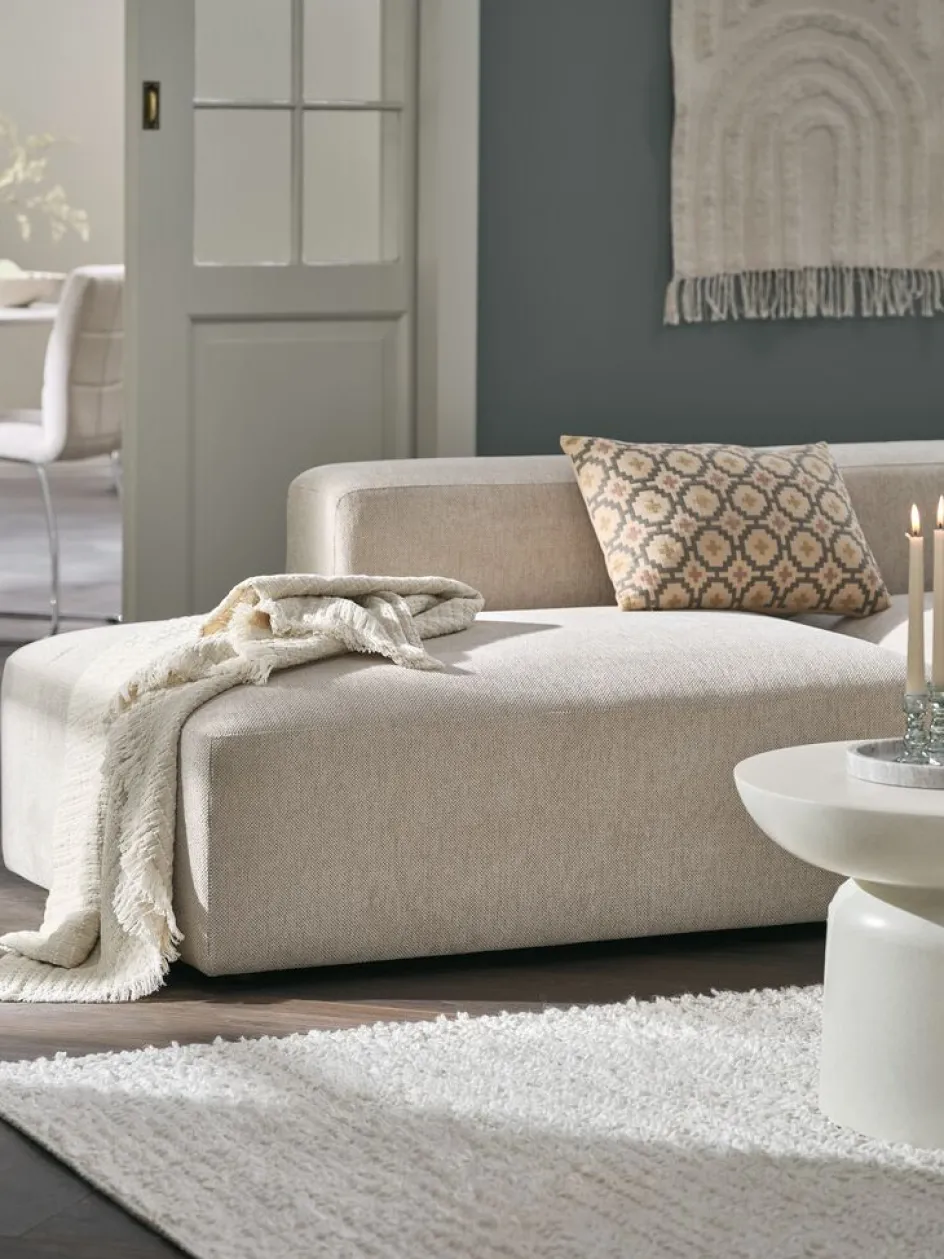 Discount SKEJBYSofá modular SKEJBY 2 plazas chaise/abierto tela beis 2 Plazas|3 Plazas
