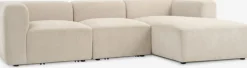Clearance SKEJBYSofá modular SKEJBY 3 plazas chaise longue tela beis 2 Plazas|3 Plazas
