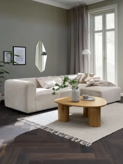Clearance SKEJBYSofá modular SKEJBY 3 plazas chaise longue tela beis 2 Plazas|3 Plazas