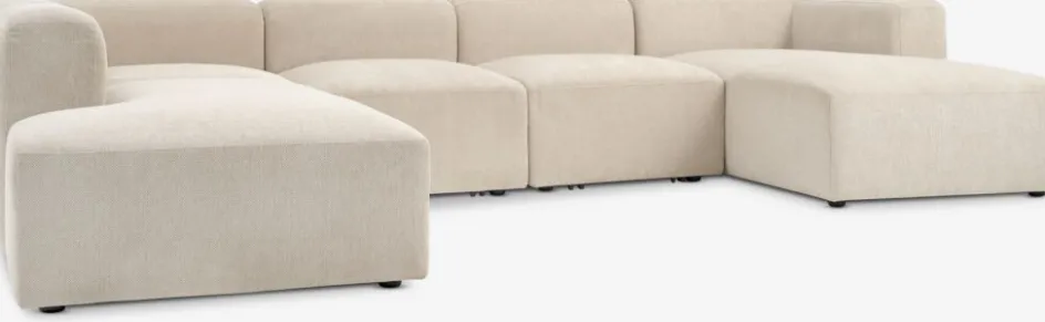 Best SKEJBYSofá modular SKEJBY 5 plazas chaise longue/abierto beis 2 Plazas|3 Plazas