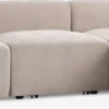 SKEJBYSofá modular SKEJBY 3 plazas con puf tela beis 2 Plazas|3 Plazas