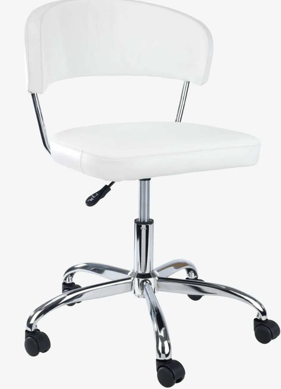 Clearance SNEDSTEDSilla de oficina SNEDSTED polipiel blanco/cromo Sillas De Oficina|Sillas Gaming